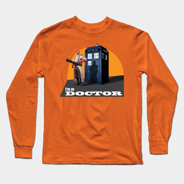 I'm ze Doctor! Long Sleeve T-Shirt by Randy Handsome